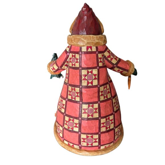 Vintage Jim Shore Heartwood Creek 2003 Dashing Through The Snow Santa Enesco - Picture 3 of 16